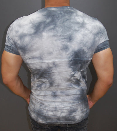 Y&R Men Tie Dyed Pocket T-shirt - Gray
