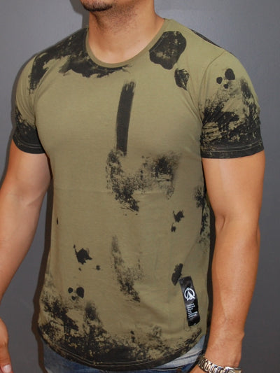 N&R Men Randstains T-shirt - Army Green