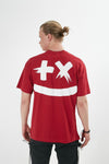 Ivre Oversized Graphic T-Shirt - Red E36B
