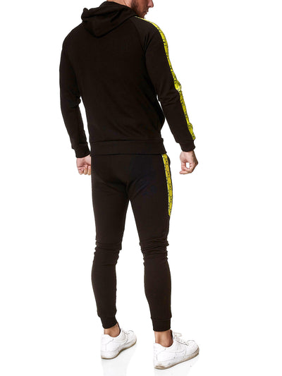 Gusto TrackSuit - Black Neon Green X0050B