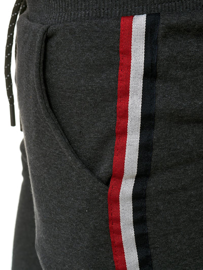 Cargo Dusi Stripe Sweatpants Joggers - Dark Gray X1B - FASH STOP