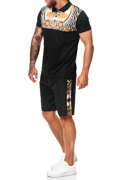 Galu Shirt + Short  Ensemble - Black X60