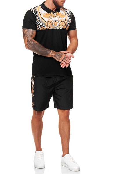 Galu Shirt + Short  Ensemble - Black X60