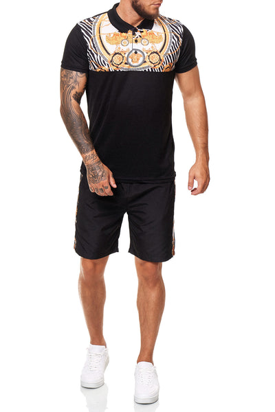 Galu Shirt + Short  Ensemble - Black X60