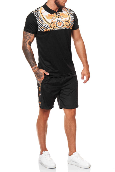 Galu Shirt + Short  Ensemble - Black X60