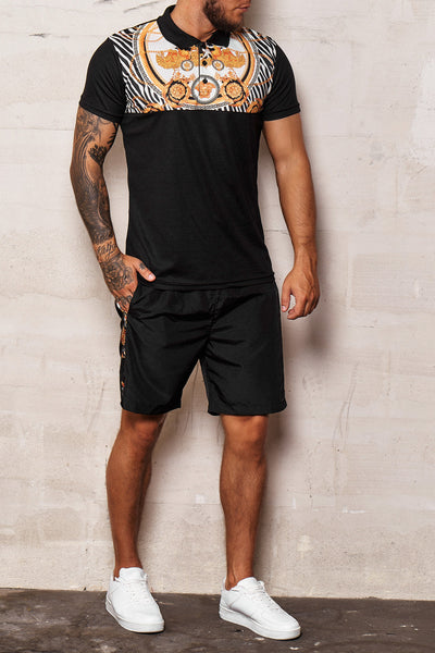 Galu Shirt + Short  Ensemble - Black X60