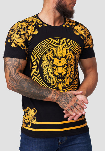 Ralion Graphic T-Shirt - Black Gold  X85A