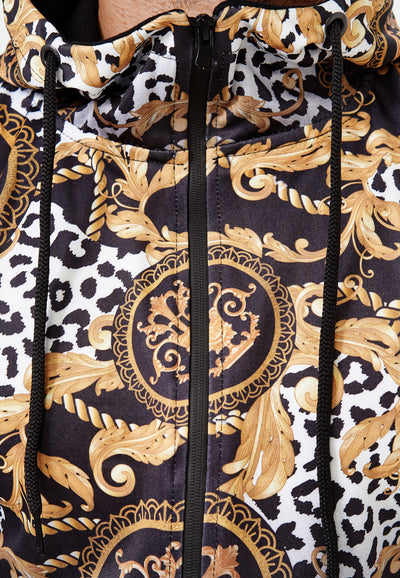 Boss Cheetah Hoodie TrackSuit - Black X89B