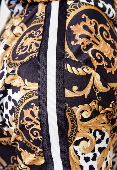 Boss Cheetah Hoodie TrackSuit - Black X89B