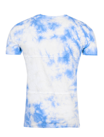 Y&R Men Tie Dyed Pocket T-shirt - Blue