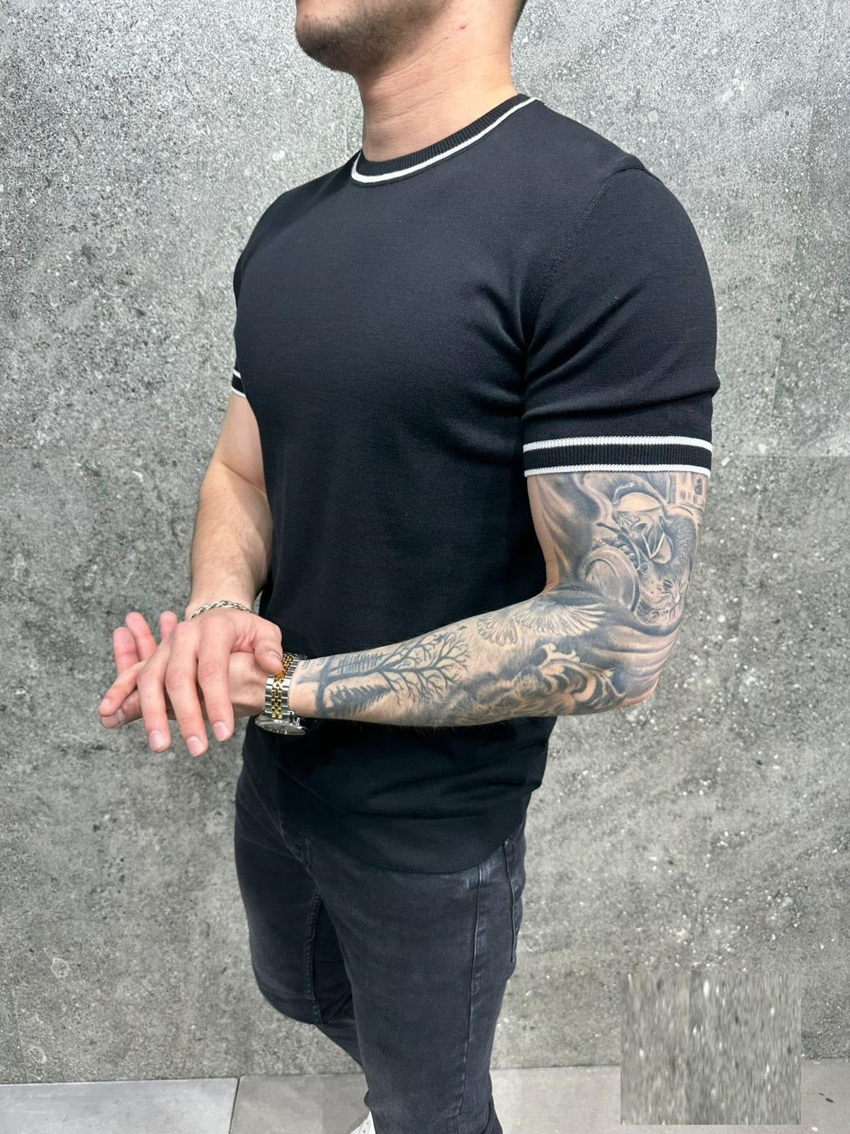 Pray Line T-Shirt - Black Y26A