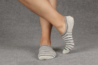 No Show Invisible Non-Slip TriStripes Socks