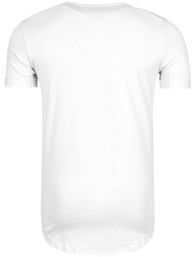 Y&R Men Graphic NY New York USA T-Shirt - White
