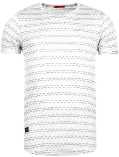 Y&R Men Casual Nails T-Shirt - White