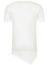 Y&R Men Asymmetrical Cut Pocket T-Shirt - White