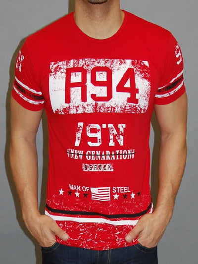 R&R Men R94 New Generation Graphic T-shirt - Red