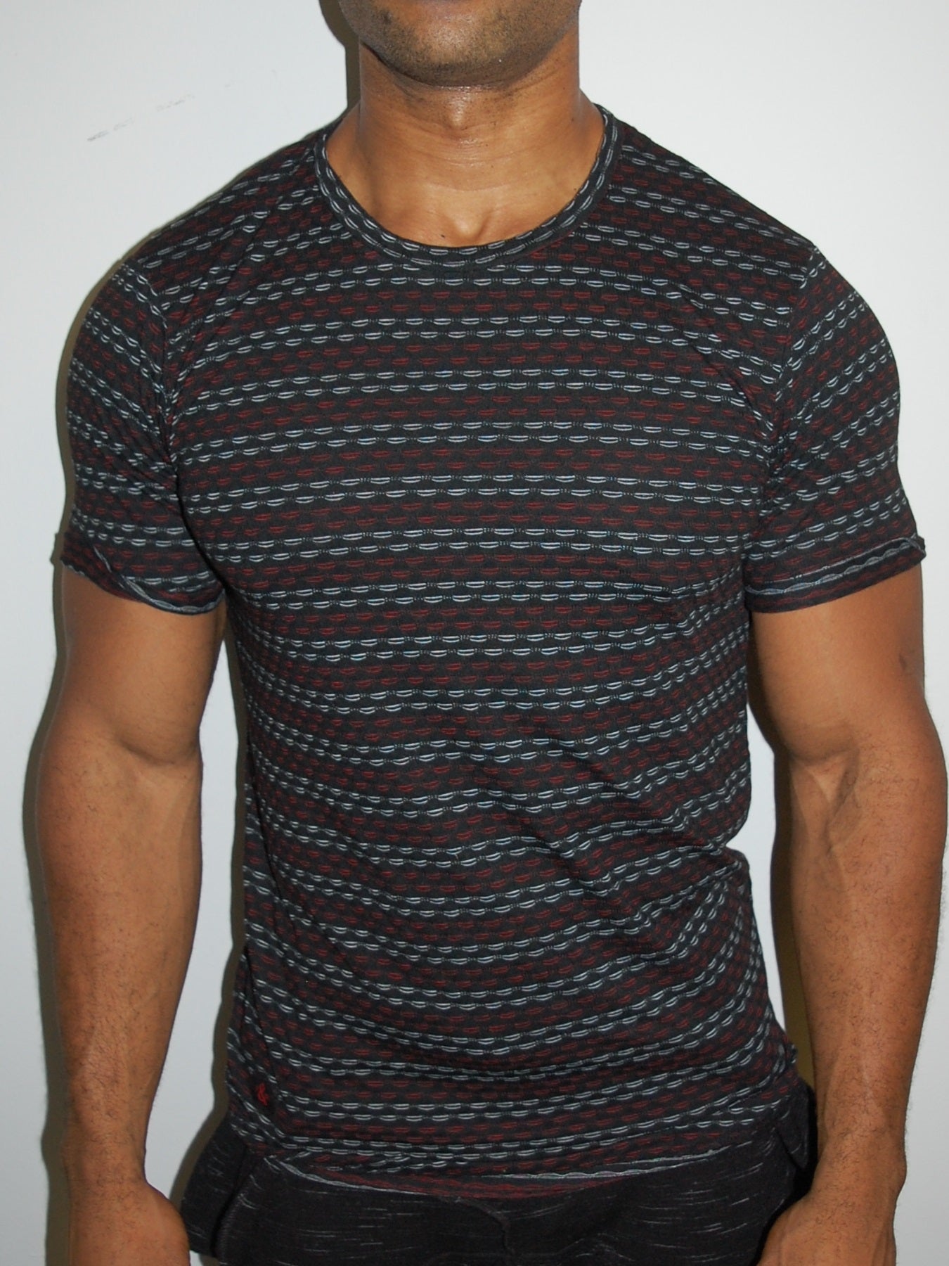 Y&R Men Casual Nails T-Shirt - Black