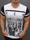 Y&R Men New York City Graphic T-Shirt - White