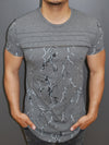 Y&R Men Lightning Graphic T-Shirt - Gray