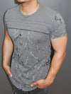 Y&R Men Lightning Graphic T-Shirt - Gray