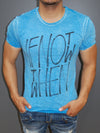 Y&R Men "If Not Now, Then When" Graphic T-shirt - Blue