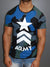 Y&R Men Army Camo Star T-Shirt - Black