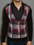 K&D Men Stylish Hybrid V-neck Sweater  - Black / Red - FASH STOP