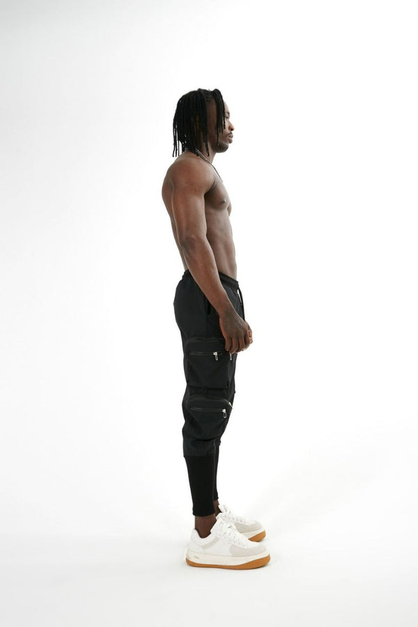 Hype Cargo Joggers - Black E34A - FASH STOP