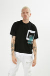 Pik Oversized Graphic T-Shirt - Black E35A