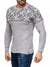 K&D Men Stylish Maze Top Pullover Sweater - Gray - FASH STOP