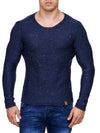 K&D Men Stylish Space Sweatshirt - Blue - FASH STOP