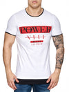 F&S Men Power Blues Long T-Shirt - White - FASH STOP