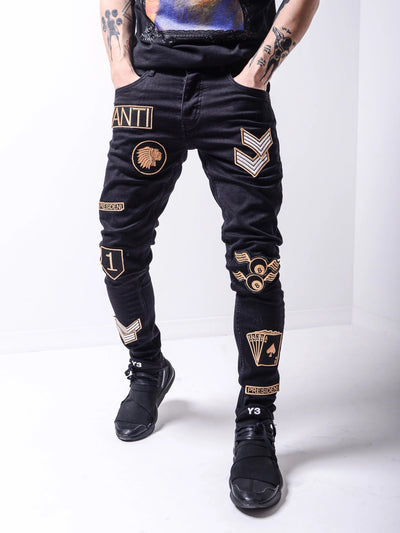 Tout Patches Jeans - Black G1