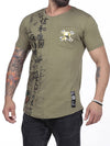 N&R Men Chinese Graffiti  T-shirt - Army Green