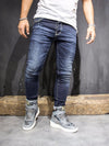 2Y Men Slim Fit Clean Jeans - Dark Blue - FASH STOP