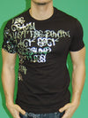 Silver Graffiti T-shirt  - Black RE1A