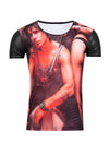 R&R Men Sexy Lady Studded Graphic T-Shirt - White