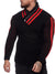 Prof Shawl Neck Knitted Sweater - Black X0031A