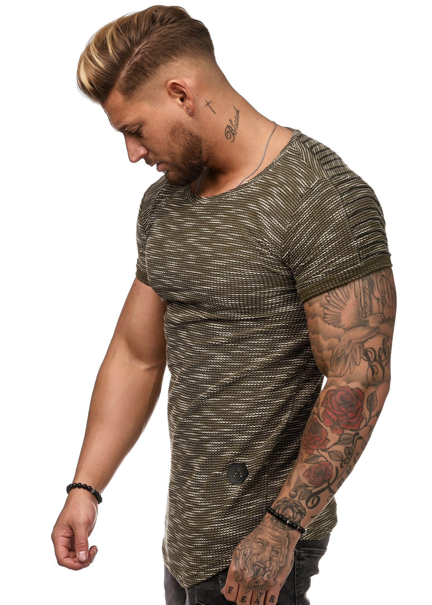 Saka T-Shirt - Army Green X0045B