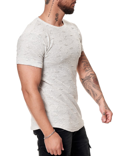 Tranche Ripped T-Shirt - Off White X51B