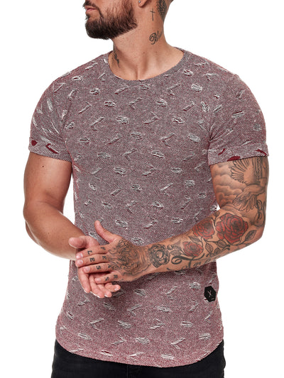 Tranche Ripped T-Shirt - Red X51C