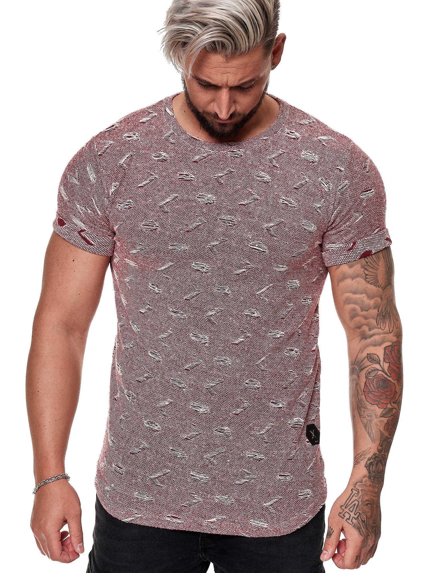 Tranche Ripped T-Shirt - Red X51C