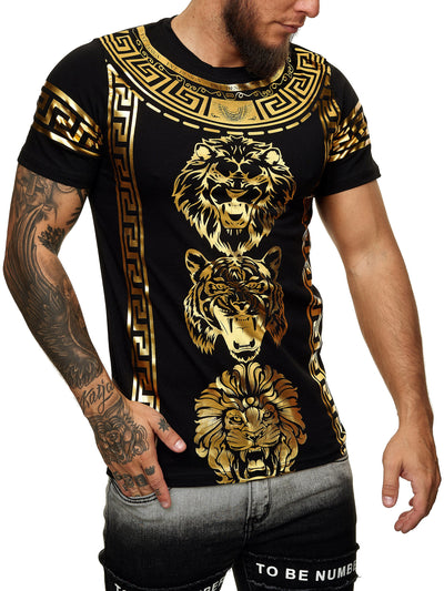 Falion Graphic T-Shirt - Black Gold  X52A