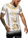 Falion Graphic T-Shirt - White Gold  X52B