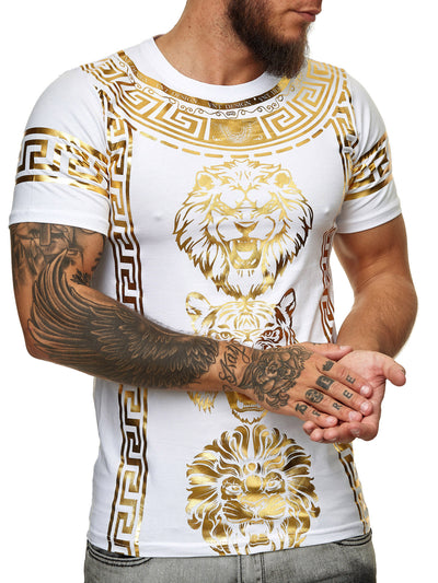 Falion Graphic T-Shirt - White Gold  X52B