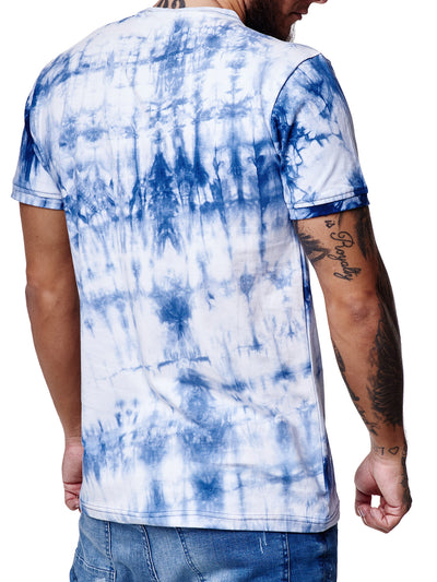 "Amsterdam" Print Graphic T-Shirt - Blue X53D