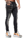Consec Zippers Jeans - Black X56A