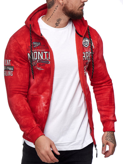 Monte Carlo Tie dye Hoodie - Red X70B