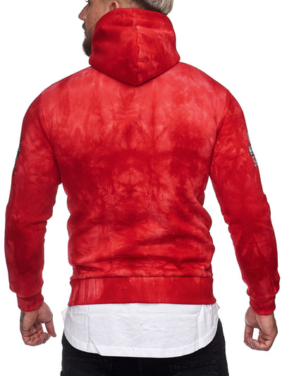 Monte Carlo Tie dye Hoodie - Red X70B