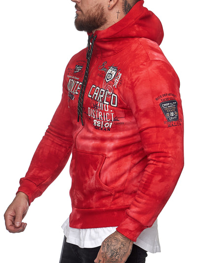 Monte Carlo Tie dye Hoodie - Red X70B